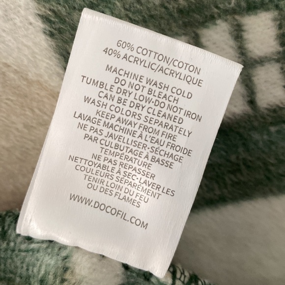 Docofil Winter Holiday Theme Reversible Throw Blanket - Picture 5 of 5